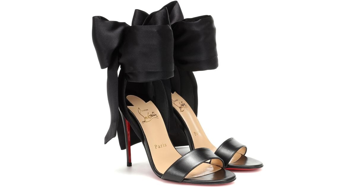 Christian Louboutin, Shoes, Christian Louboutin Sandale Du Desert Satin  Tulle Wedding Heels 0mm