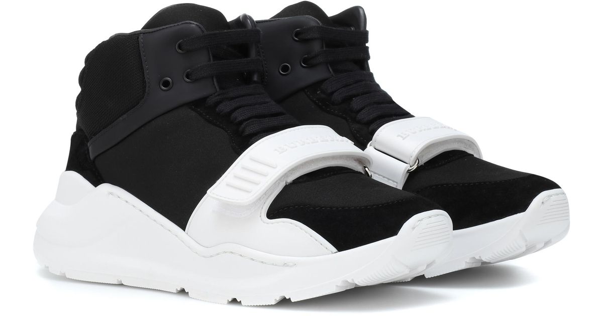 burberry women's regis vintage check platform sneakers