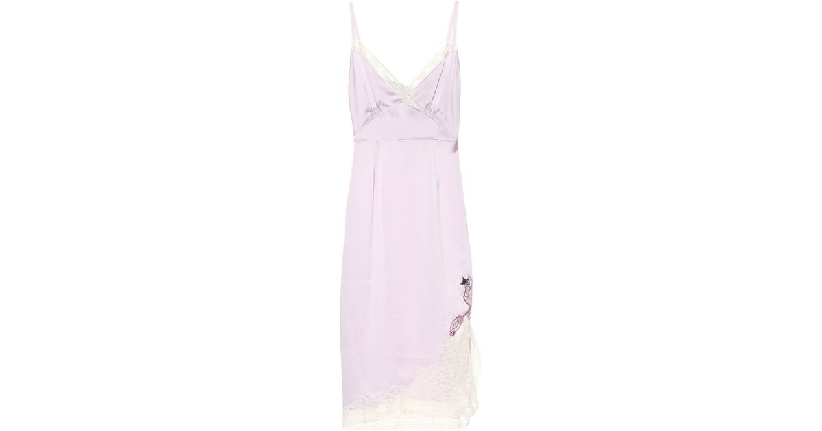 COACH Satin X Selena Gomez Slip Dress 