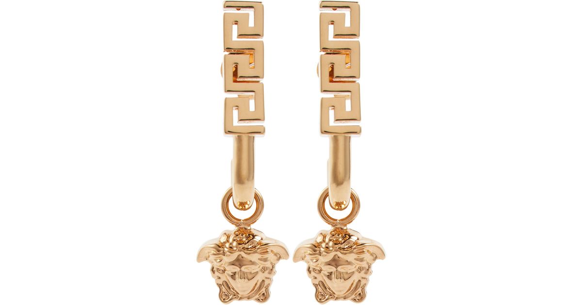 Versace Medusa And Greca Earrings in Gold (Metallic) | Lyst UK