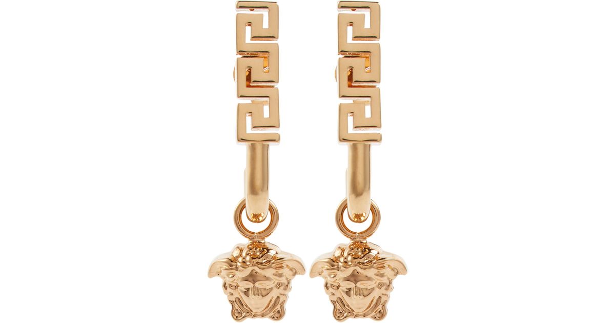 greca and medusa drop earring