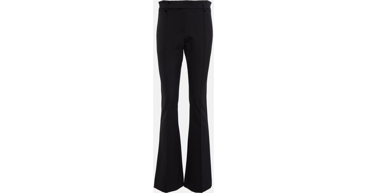 Veronica Beard Hibiscus High-rise Flared Pants in Blue | Lyst