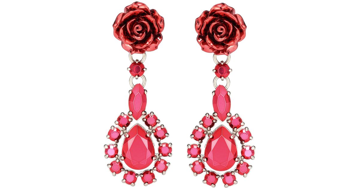 prada flower earrings