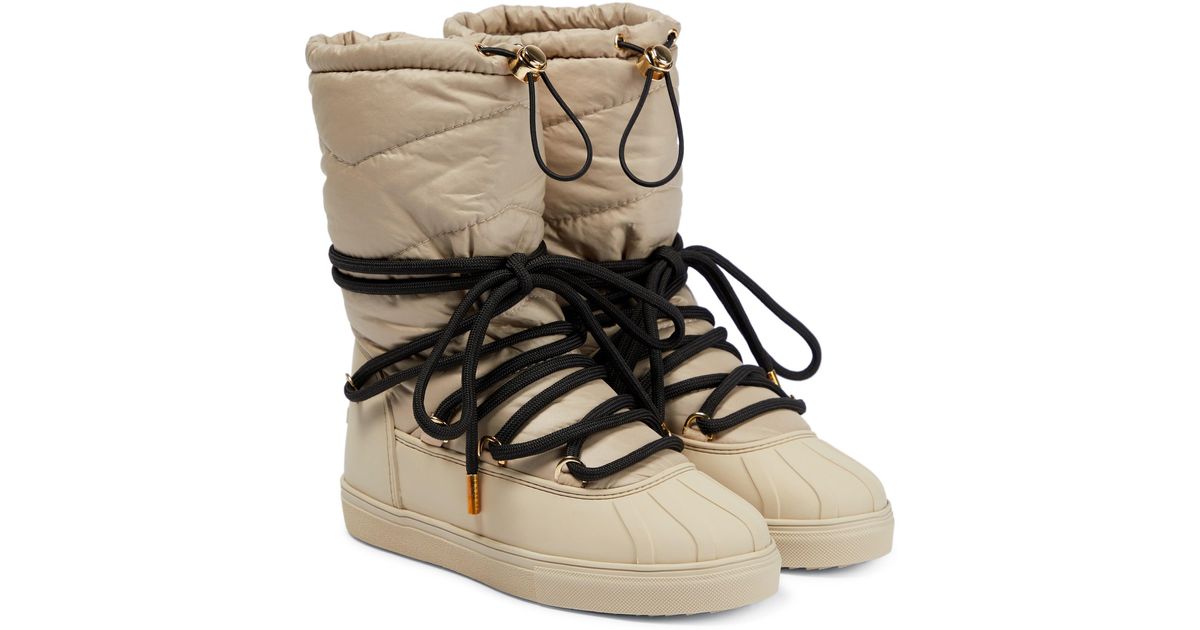 Inuikii Padded Snow Boots in Natural | Lyst