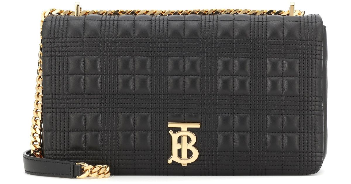 Burberry Lola Small Leather Shoulder Bag in Black Lyst