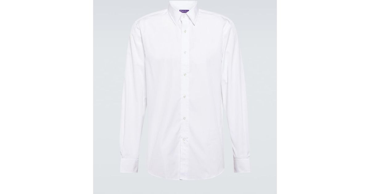 Ralph Lauren Cotton Shirt in White for Men | Lyst