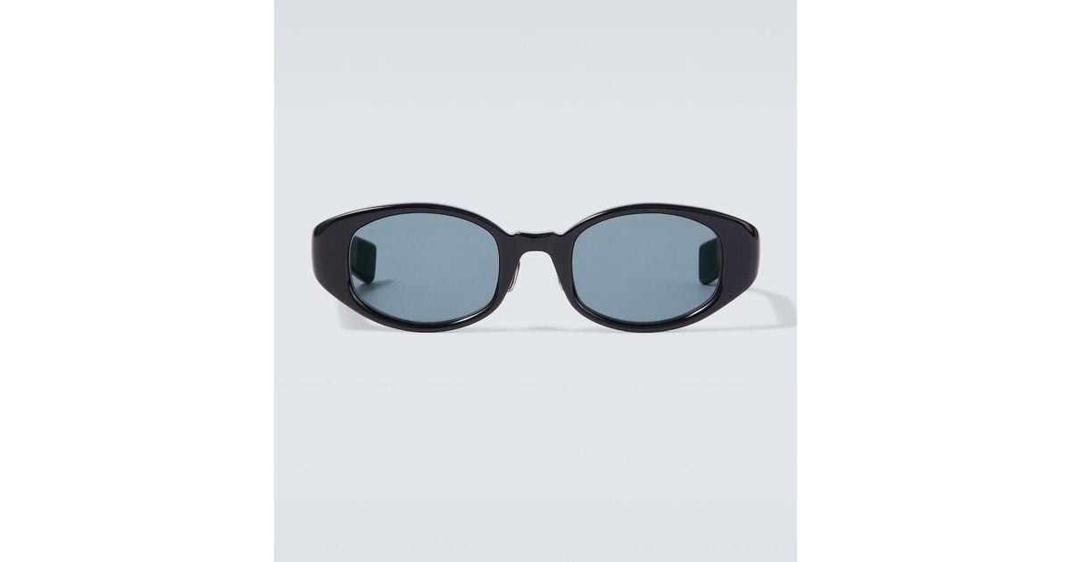 AURALEE X Eyevan 002R Oval Sunglasses in Blue for Men | Lyst UK