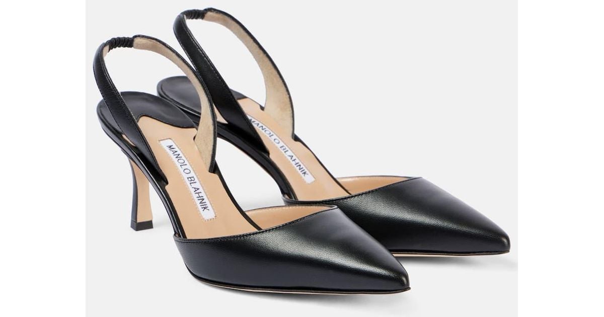 High Heels Schwarze Slingpumps Leder Schwarze High Heels H&m