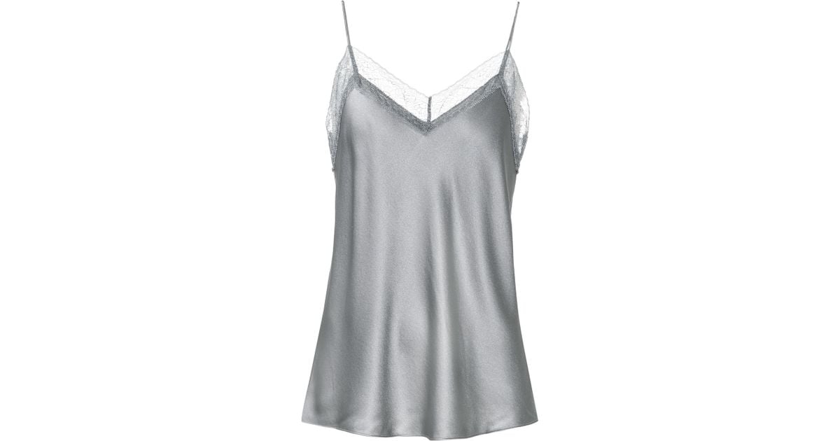 grey satin camisole