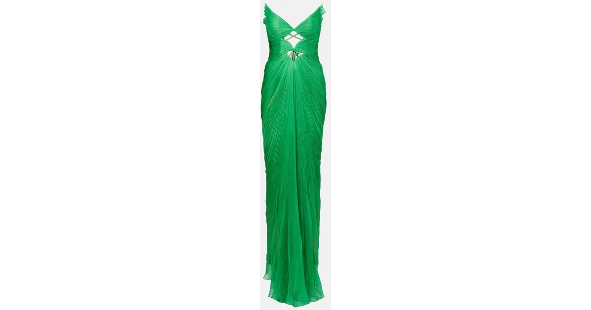 Maria Lucia Hohan Cassiopea Silk Gown in Green | Lyst