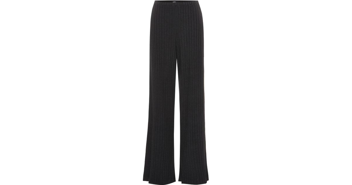 Simon Miller Synthetic Rian Knitted Trousers in Black - Lyst