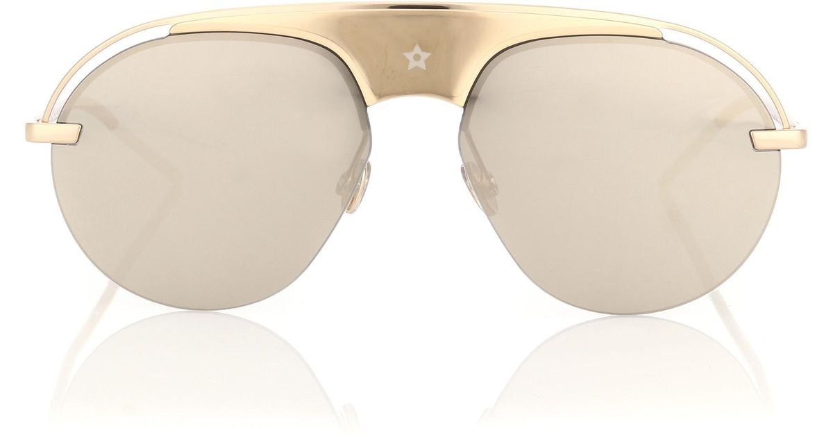 Dior Dior(r)evolution Aviator Sunglasses in Gold (Metallic) | Lyst