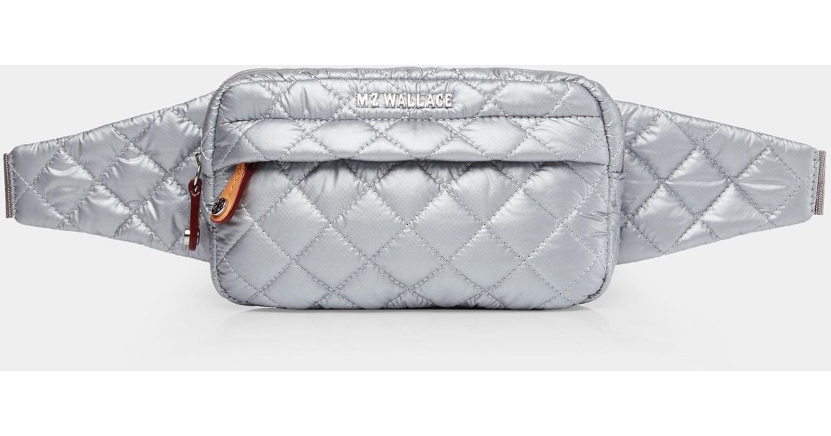 MZ Wallace Metro Belt Bag in Silver (Metallic) Lyst