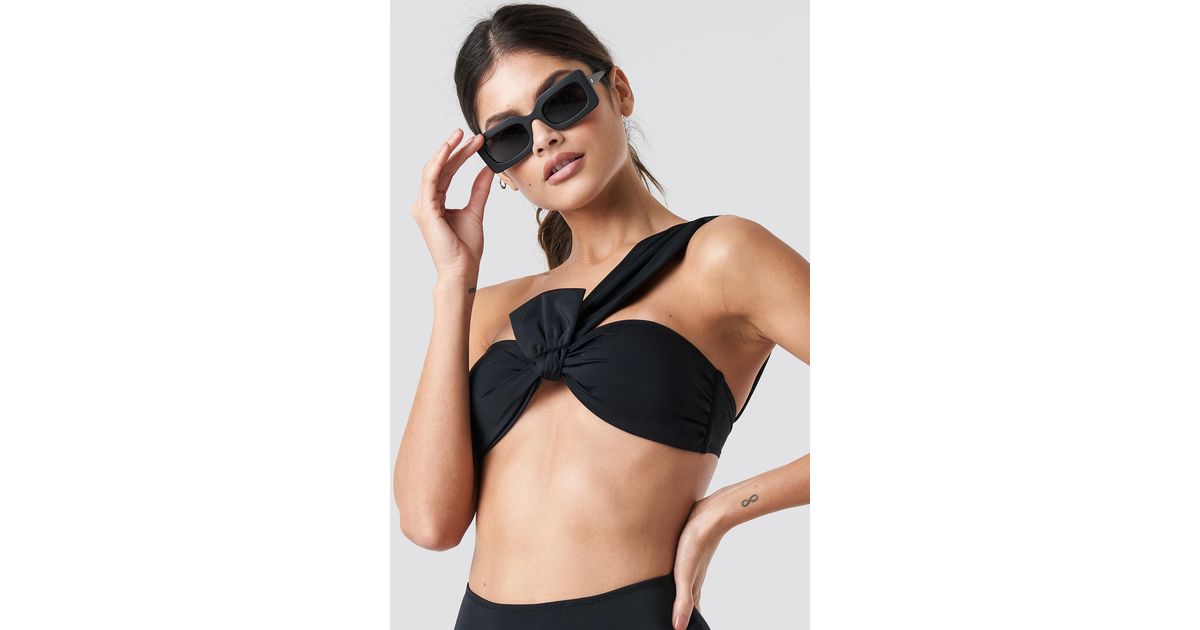 Dames Kleding voor voor Strandkleding voor Bikinis en badpakken Trendyol Synthetisch One Shoulder Bikini Top in het Zwart 