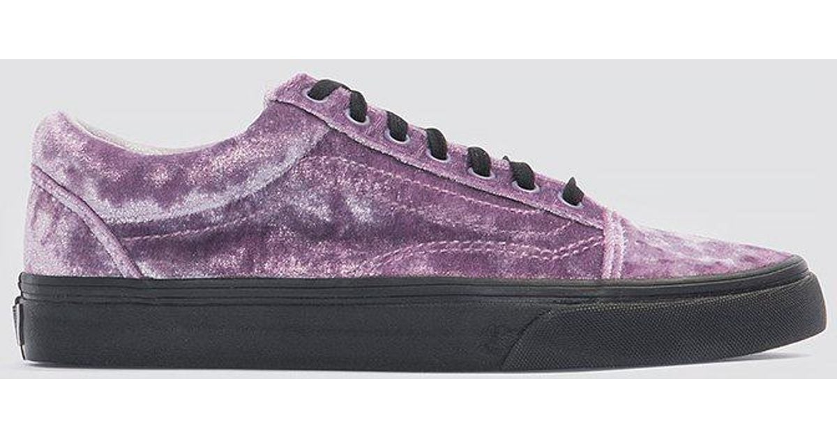 Vans Velvet Old Skool in Purple Lyst