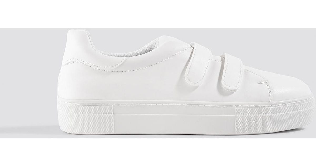 Trendyol Velcro Sneaker White Lyst Trendyol Velcro Sneaker White in White Lyst