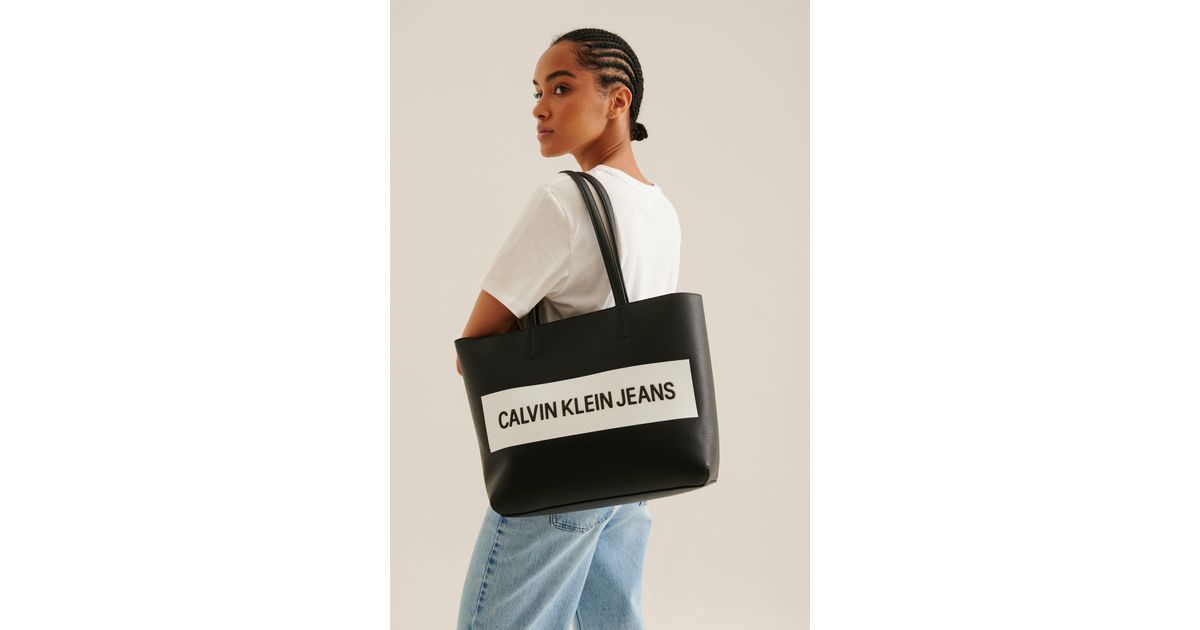 Calvin Klein Black Shopper Bag | Lyst