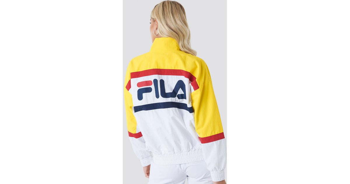 fila windbreaker yellow