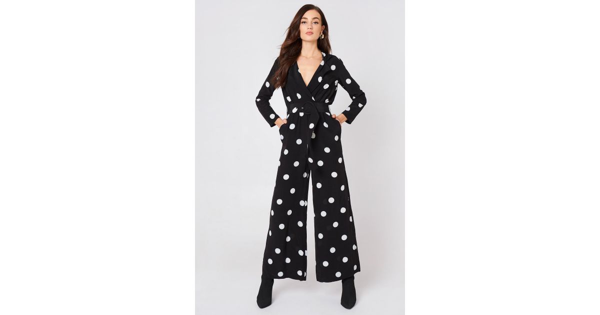 mango jumpsuit polka dot