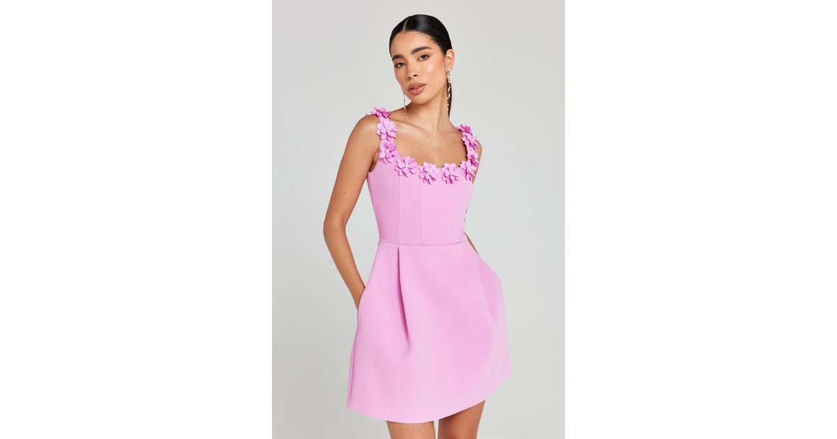 Nadine Merabi Cindy Dress in Pink | Lyst