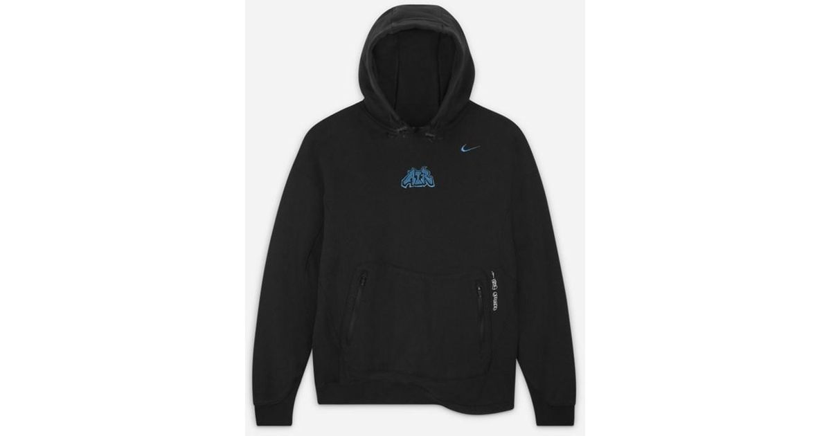 X off-white fleece hoodie Nike en coloris Noir | Lyst