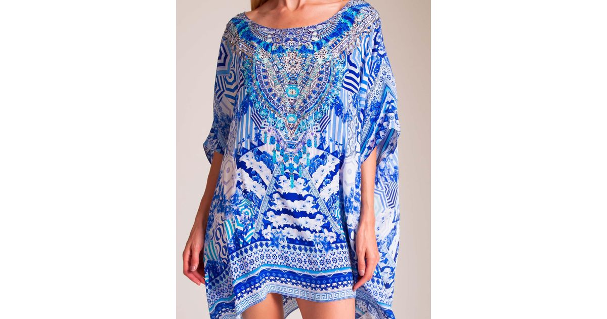camilla blue kaftan