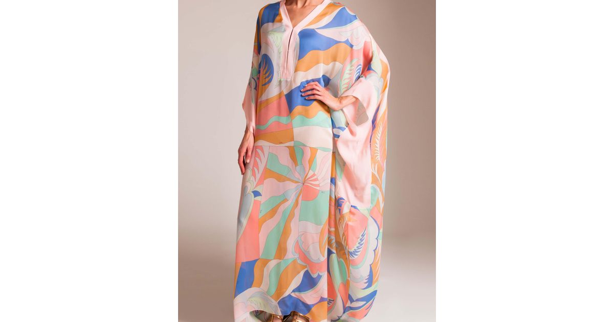 long silk caftan