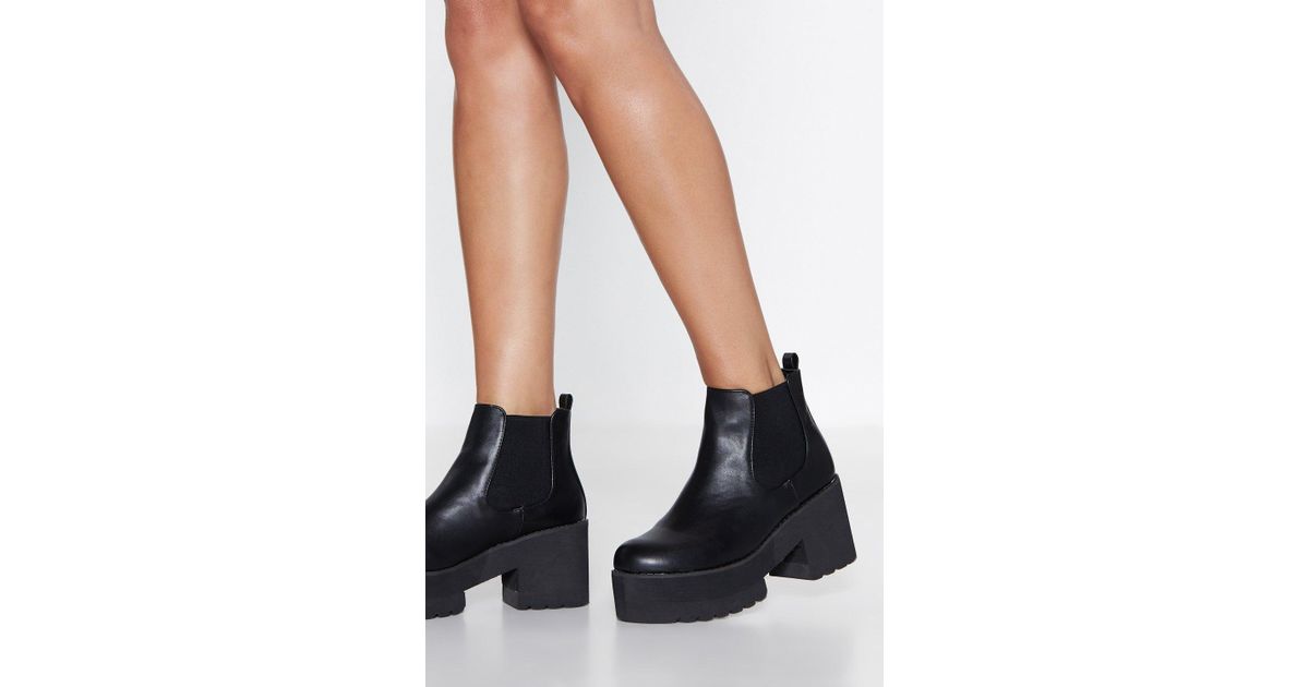 top of the world platform chelsea boot