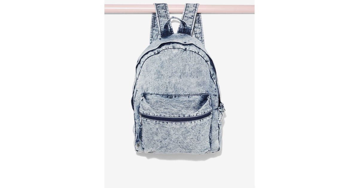 Denim Bayside Acid Wash Backpack 