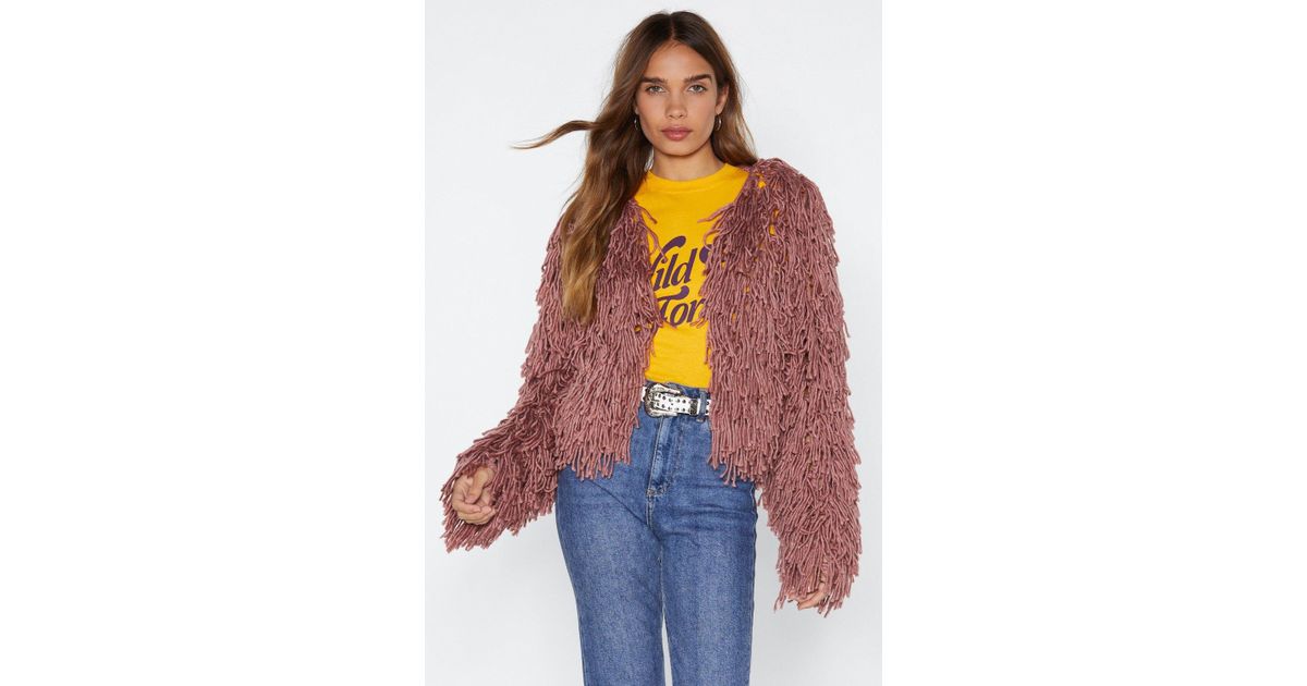 bad romance shaggy cardigan