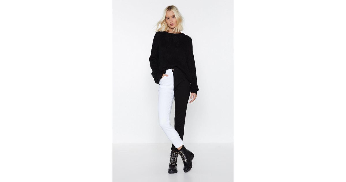 Nasty Gal "you Don't Know The Half Of It Skinny Jeans" in Black | Lyst