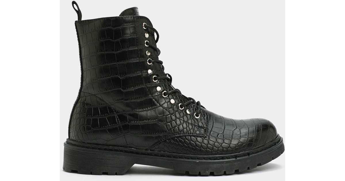 combat boot crocs