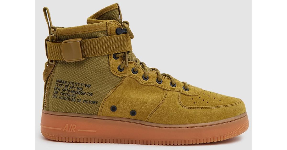 air force 1 mid desert moss