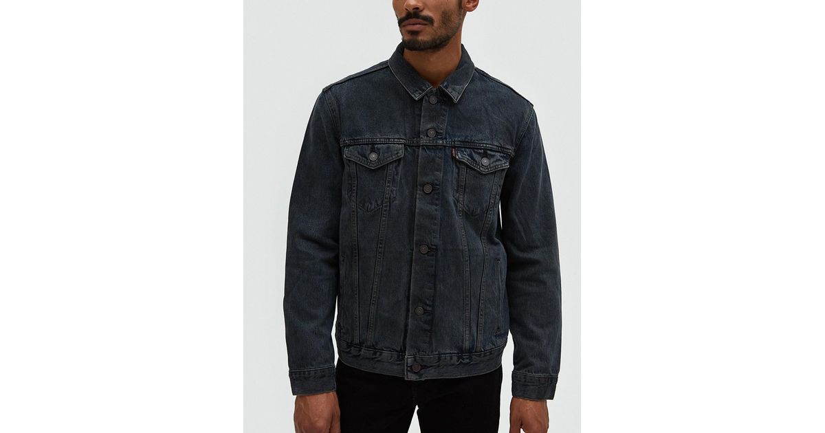 levi's trucker jacket grey