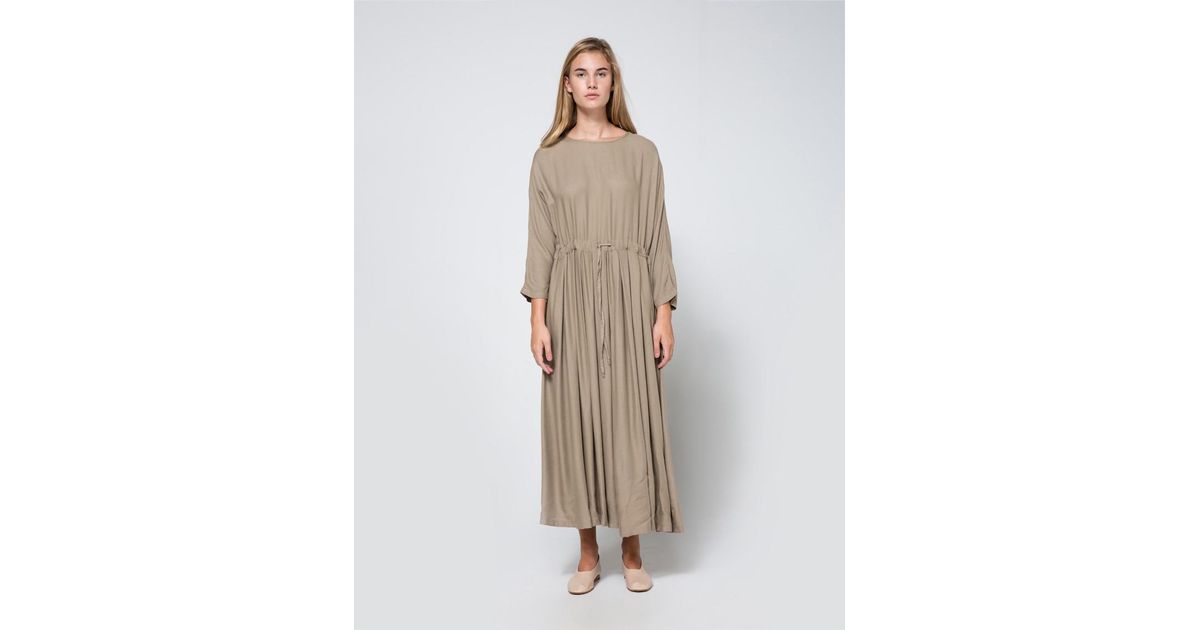 black crane pleats dress