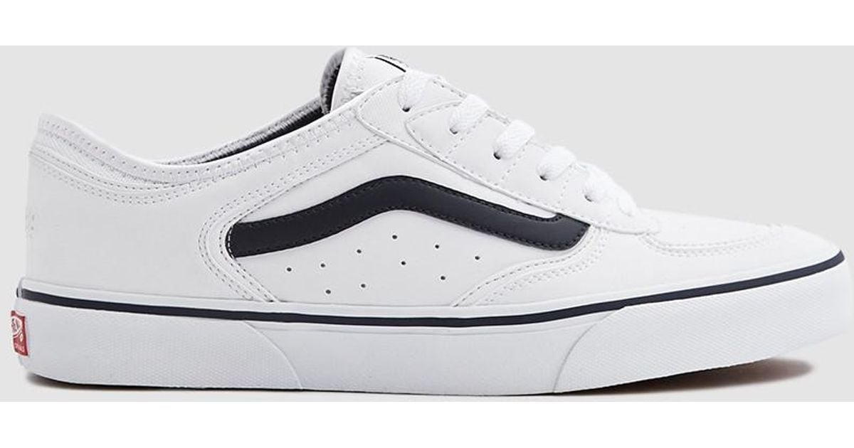 Vans Synthetic Rowley Classic Lx Sneaker in White/Navy (White) for Men