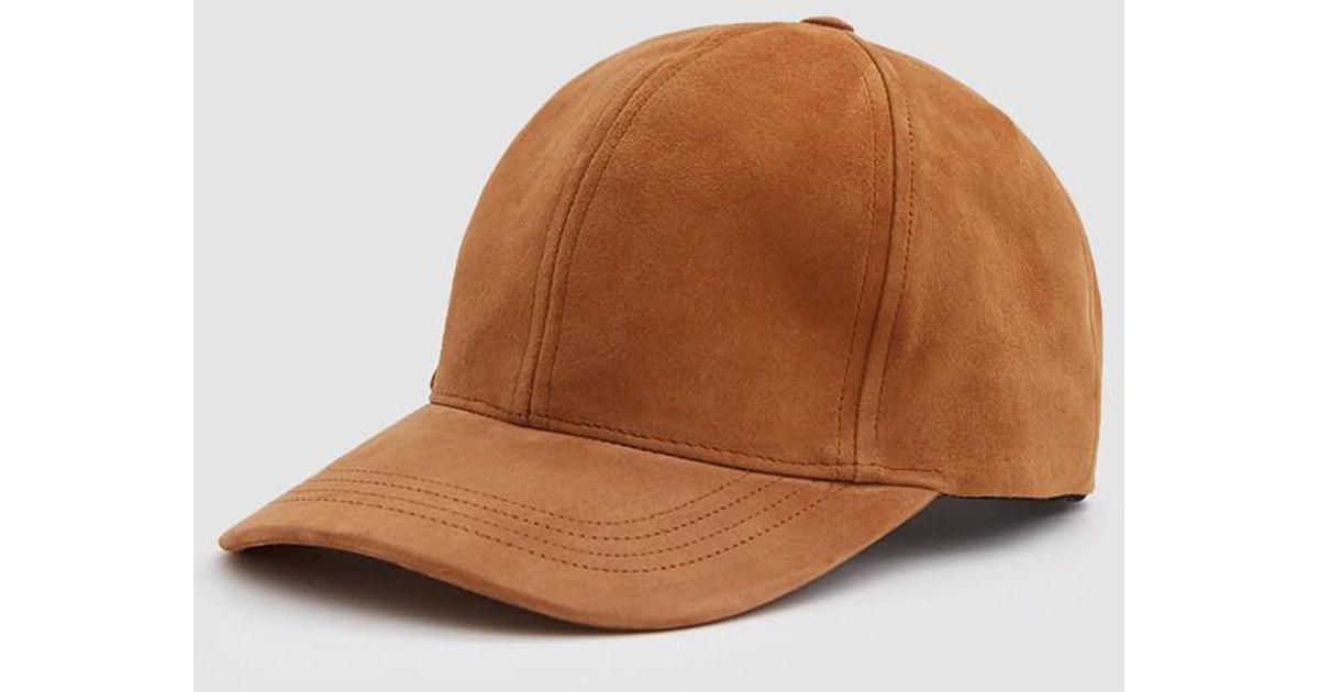 tan suede cap