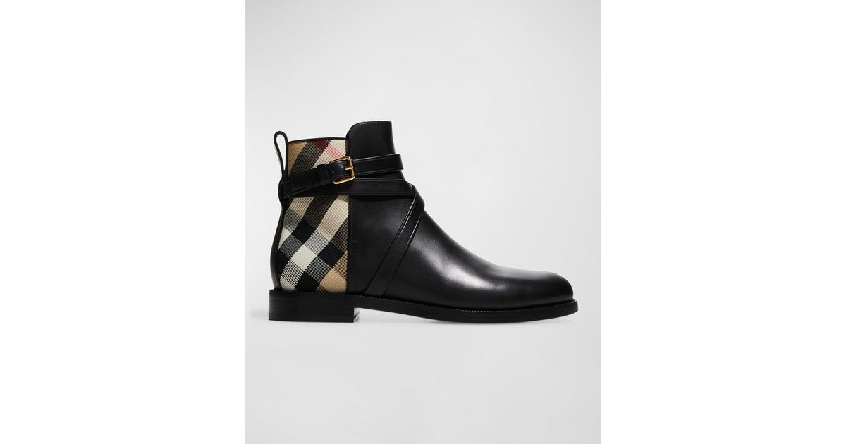 pryle equestrian check ankle booties