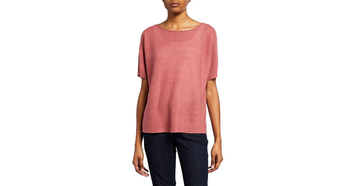 eileen fisher boat neck top