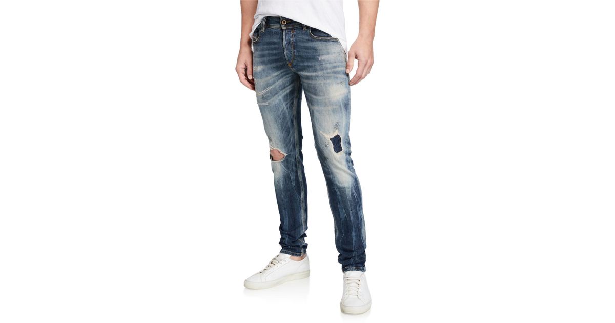 diesel sleenker slim skinny jeans