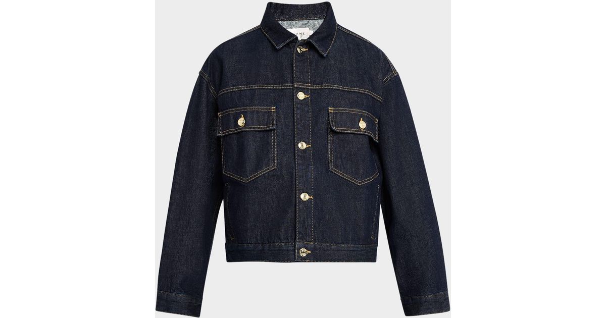 Frame The Boxy Jacket in Rinse