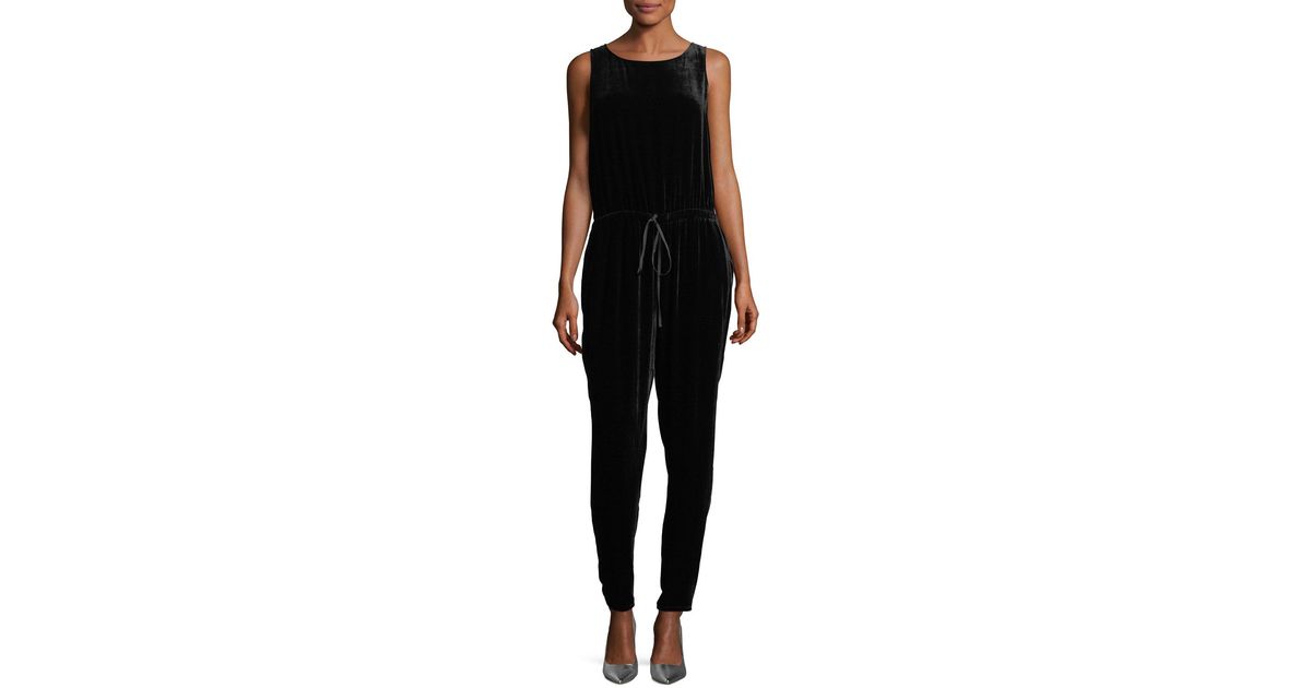 eileen fisher velvet jumpsuit