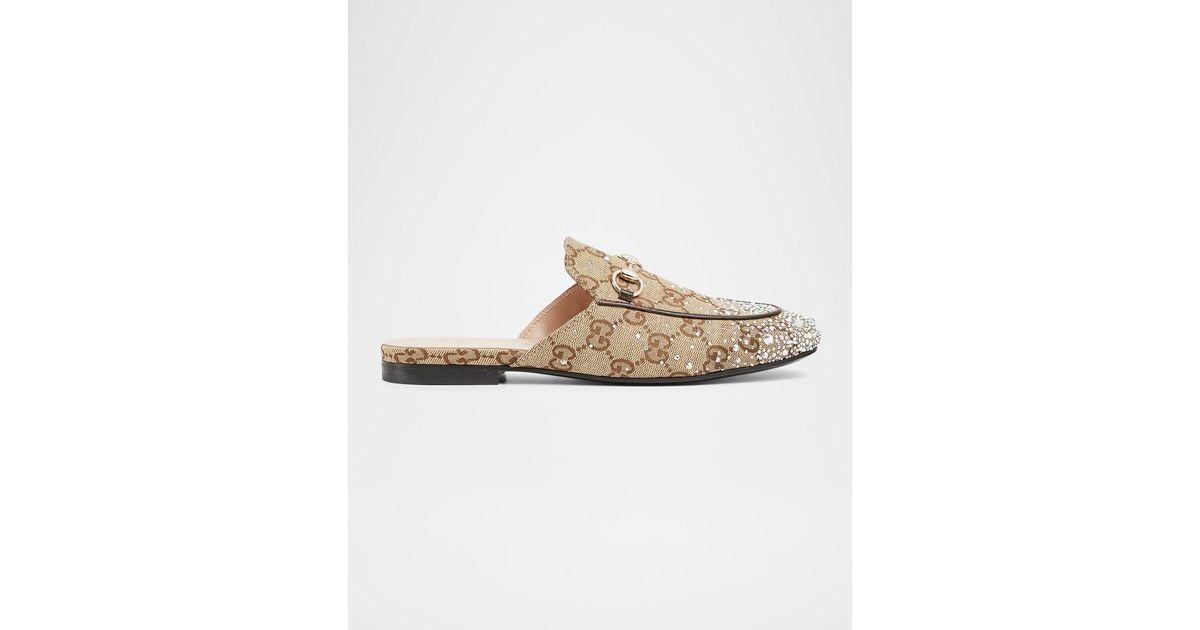 gucci princetown canvas