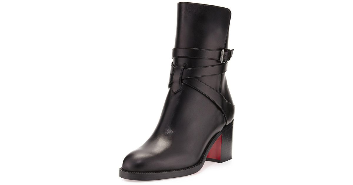karistrap leather ankle boots