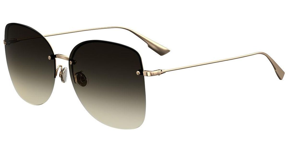 rimless butterfly sunglasses