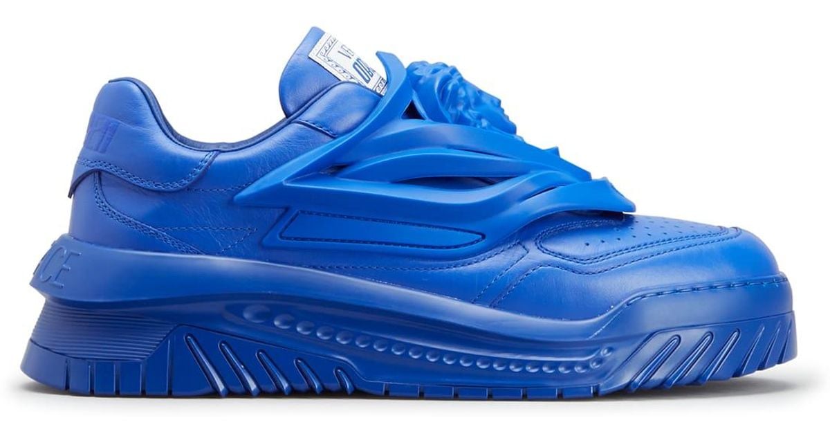 Versace Odissea Low-top Sneakers in Blue for Men | Lyst