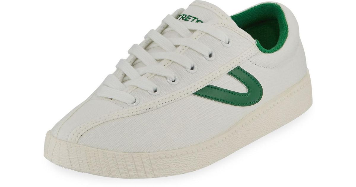 green and white tretorn