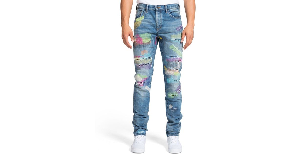 rainbow ripped jeans