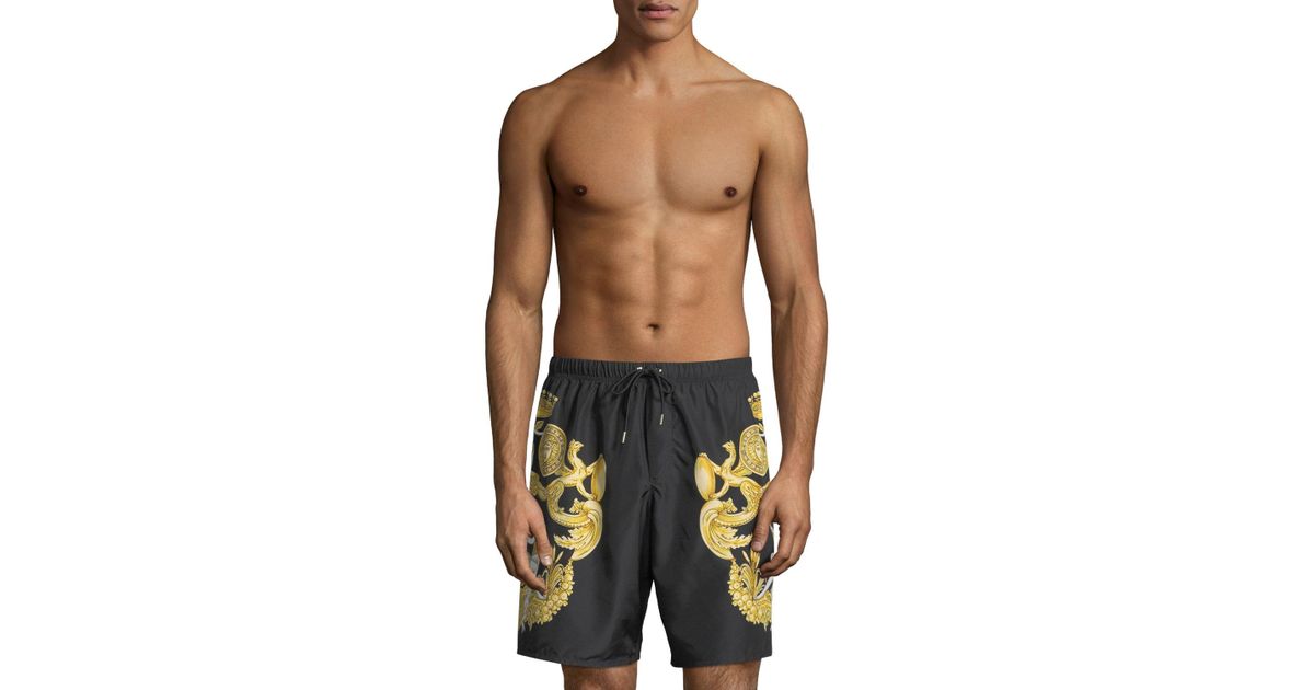 versace style swim shorts