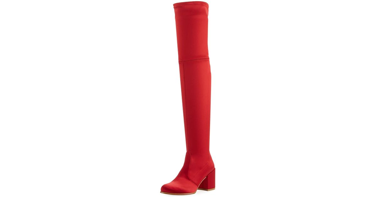 stuart weitzman red boots